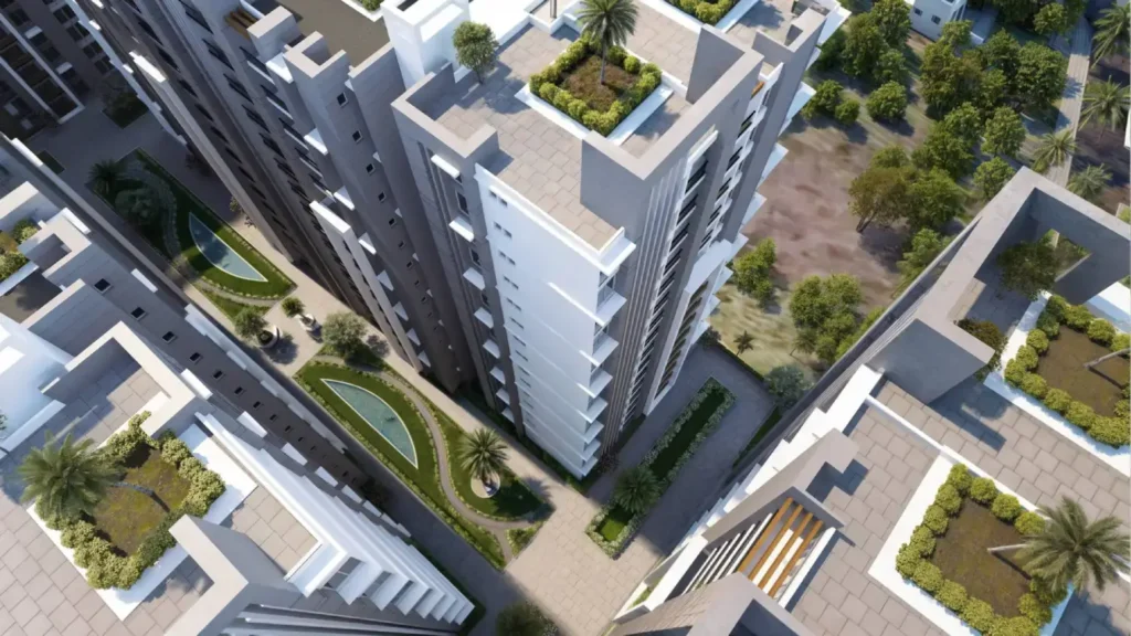 Saima Shield Towers aerial view