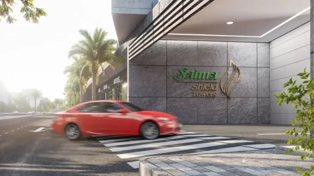 Saima Shield Towers Entrance