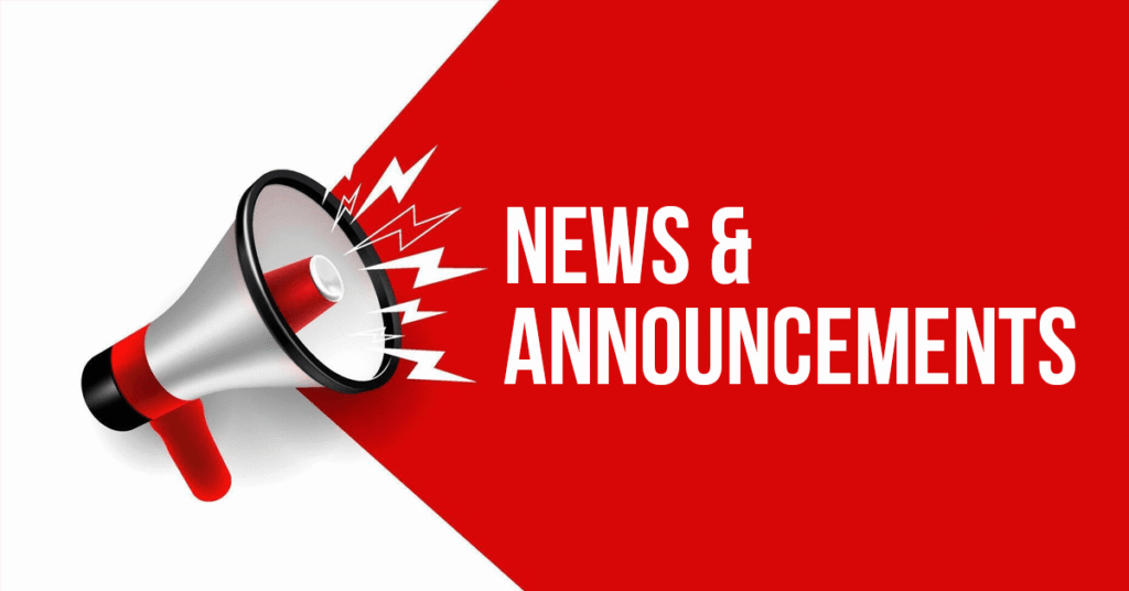announcement banner
